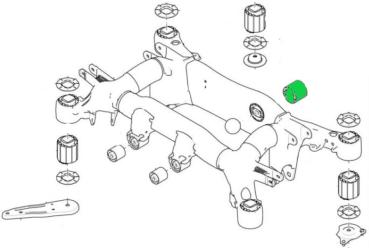 Gummilager hinten (33 17 6 770 825), BMW 5er/6er E60/61, E63/64